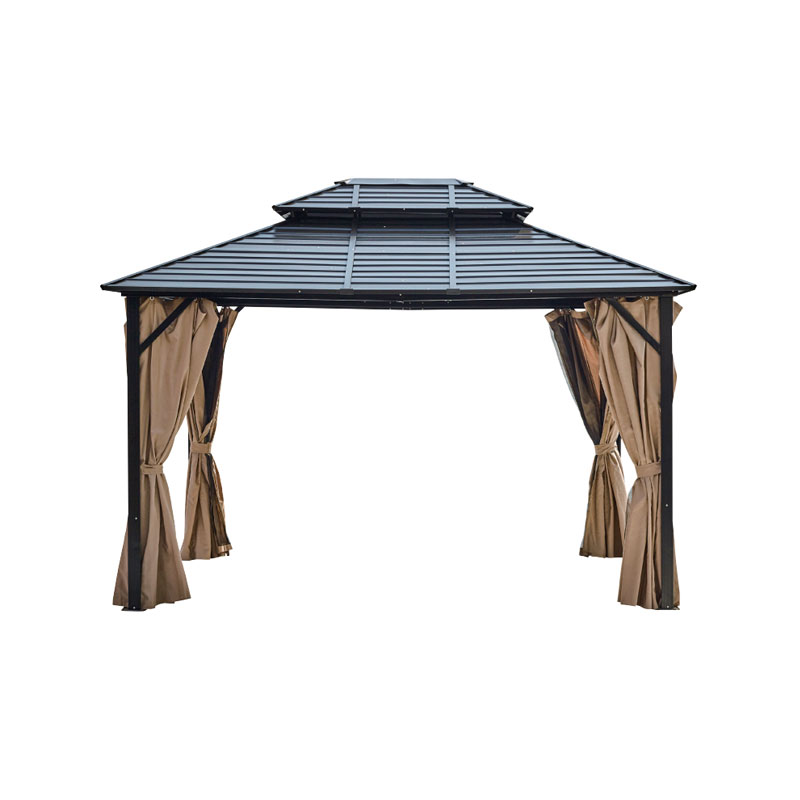 Double Roof Metal Panel Gazebo