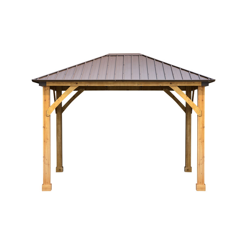 Metal Roof Wooden Gazebo