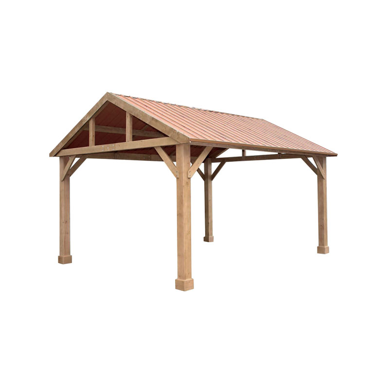Metal Roof Wooden Gazebo
